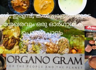 Organogram – മൺ, ഇരുമ്പ്, കൽ പാത്രങ്ങളുടെ ശേഖരവും ഒരു ഓർഗാനിക് പൊതിച്ചോറും